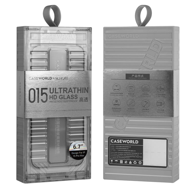 CaseWorld Ultra-Thin Serisi iPhone 14 Pro Max 0.15mm HD Cam Ekran Koruyucu + Uygulama Aparatlı CaseWorld Ultra-Thin Serisi iPhone 14 Pro Max 0.15mm HD Cam Ekran Koruyucu + Uygulama Aparatlı